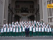 Chairman of Dushanbe Rustam Emomali Meets Athletes Participating in the Asian Games