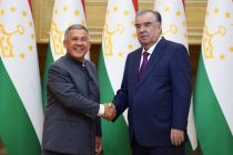 President Emomali Rahmon Receives the Head of the Republic of Tatarstan Rustam Minnikhanov