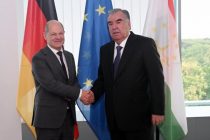 President of Tajikistan Meets  Federal Chancellor of Germany Olaf Scholz