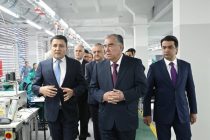 7 Large Industrial Enterprises with more than 4,000 Jobs were put into Operation in Dushanbe Today