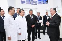 Leader of the Nation Emomali Rahmon Opens Salomat Medical Center in the Center of Farkhor District