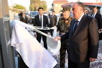 President Emomali Rahmon Attended Opening of Department of the State Service «Protection» of the Ministry of Internal Affairs in the City of Kulob