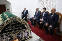 President Emomali Rahmon Visits the Tomb of Mir Sayyid Ali Hamadoni in the City of Kulob