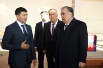 Leader of the Nation Emomali Rahmon Opens the Enterprises for Manufacturing of Construction Materials in Khujand