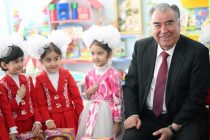 President Emomali Rahmon Attended Ceremony to Commission the Sitorahoi durakhshon Kindergarten in Bobojon Ghafurov District