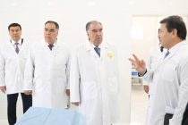 President Emomali Rahmon Attends Ceremony to Open Axon Diagnostic and Treatment Center in Khujand