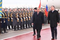 President of Tajikistan Emomali Rahmon Arrives in Russia on an Official Visit
