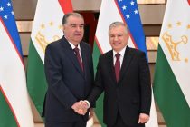 President of Tajikistan Emomali Rahmon Meets with President of Uzbekistan Shavkat Mirziyoyev
