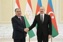 President of Tajikistan Emomali Rahmon Meets with President of the Republic of Azerbaijan Ilham Aliyev
