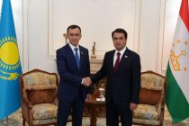 Speaker of the National Assembly Rustam Emomali Meets the Chairman of the Senate of the Parliament of Kazakhstan Maulen Ashimbayev