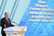 President Emomali Rahmon Delivers Annual State of the Nation Address to Majlisi Oli of the Republic of Tajikistan
