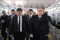 President Emomali Rahmon Attends Opening of Textile Factory in Vakhsh