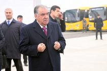 Leader of the Nation Emomali Rahmon Opens Bokhtar Transport Service and Inspects Project Design  of the Development of Public Transport in Khatlon Province