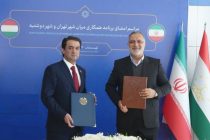 Chairman of Dushanbe Rustam Emomali Meets Mayor of Tehran Alireza Zakani