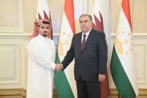 President Emomali Rahmon Meets with Chief of Investments of Qatar Diar company Ahmed Mohamed Al Tayeb