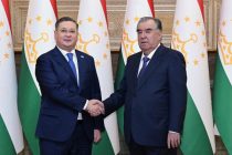 President Emomali Rahmon Receives Deputy Prime Minister, Minister of Foreign Affairs of the Republic of Kazakhstan Murat Nurtleu