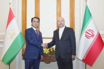 Rustam Emomali Meets Mohammad Bagher Ghalibaf in Tehran