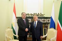 President Emomali Rahmon Meets with Head of the Republic of Tatarstan of the Russian Federation, Rustam Minnikhanov