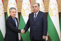 President Emomali Rahmon Receives the Minister of Foreign Affairs of the Kyrgyz Republic Jeenbek Kulubaev