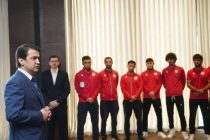 Rustam Emomali Wishes Success to the Tajik Team