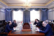 Georgian Parliamentarians Holds Meeting with Young Diplomats of Tajikistan