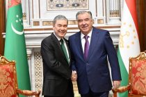 President Emomali Rahmon Meets with Chairman of the Halk Maslahaty of Turkmenistan Gurbanguly Berdimuhamedov