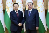 President Emomali Rahmon Receives the Chinese Minister of Public Security Wang Xiaohong