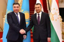 Prime Minister of Tajikistan Kohir Rasulzoda Meets the Prime Minister of Kazakhstan Olzhas Bektenov