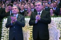 The Leader of Tajikistan Emomali Rahmon and the National Leader of the Turkmen People Gurbanguly Berdimuhamedov Attends Friendship Evening Concert Program