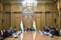 President Emomali Rahmon  Holds Working Meeting