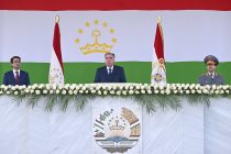 President Emomali Rahmon attended military parade to mark the 30th anniversary of Border Troops