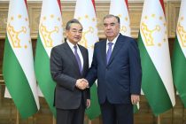 President of Tajikistan Emomali Rahmon Receives the Minister of Foreign Affairs of the People’s Republic of China Wang Yi