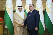 President Emomali Rahmon receives the President of the Islamic Development Bank Group Muhammad Sulaiman Al Jasser