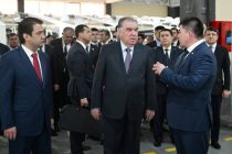 Head of State Emomali Rahmon Commissions Second Stage of the Plant for the Production of Polypropylene Bags, Printed Circuit Boards and Diode Lamps