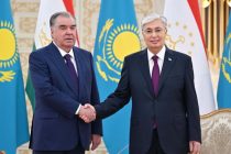 President of Tajikistan Emomali Rahmon meets with President of the Republic of Kazakhstan Kassym-Jomart Tokayev