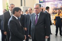 The Head of state Emomali Rahmon attends opening ceremony of TAJIK GLOBAL INVEST in Norak city