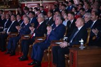 President of Tajikistan Emomali Rahmon attends the cultural program of the Central Asian states and Azerbaijan “Evening of Friendship”