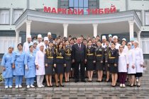 President Emomali Rahmon opens new building of the Medical Division of the Department of the Ministry of Internal Affairs of the Republic of Tajikistan in Sughd Province