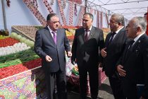 Leader of the Nation Emomali Rahmon got acquainted with activities of  Abdujabbor farm in Asht district