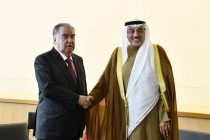 President of Tajikistan Emomali Rahmon meets with Crown Prince of the State of Kuwait Sheikh Sabah Al-Khalid Al-Hamad Al-Mubarak Al-Sabah in New-York