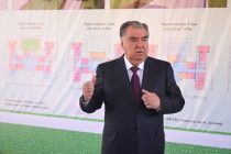 Leader of the Nation Emomali Rahmon lays foundation for 3,100-seat secondary school in Danghara