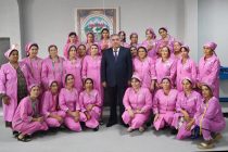 President Emomali Rahmon attended opening of sewing, hosiery and shoemaking factories in «Sanoati Asht» LLC of Asht district