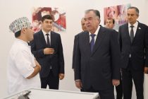 President Emomali Rahmon attends inauguration ceremony of Diagnostic-Treatment and Stomatological Center in Mir Sayyid Ali Hamadoni