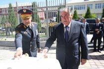 President Emomali Rahmon inaugurates Regional Division for Combating Organized Crime of the Ministry of Internal Affairs in Nurobod district