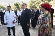 The Head of state Emomali Rahmon attended the opening of the Central Hospital of Rasht district