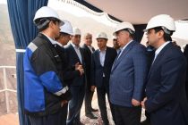 The Head of state Emomali Rahmon inspected progress  at Mine No. 17 of Rogun HPP