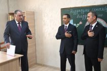 President Emomali Rahmon attends opening ceremony of secondary school No. 11 in Dangara district