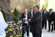 President Emomali Rahmon attended opening of new residential building in Khorugh