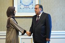 President of Tajikistan Emomali Rahmon meets with Minister of State for International Cooperation of the State of Qatar, Vice-Chairman of the Qatar Fund for Development Lolwah Al-Khater