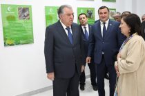 President Emomali Rahmon attended the opening ceremony of Khorugh Technological Park